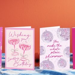 Free Brit + Co – Pink Agenda x Moonpig Collection Card